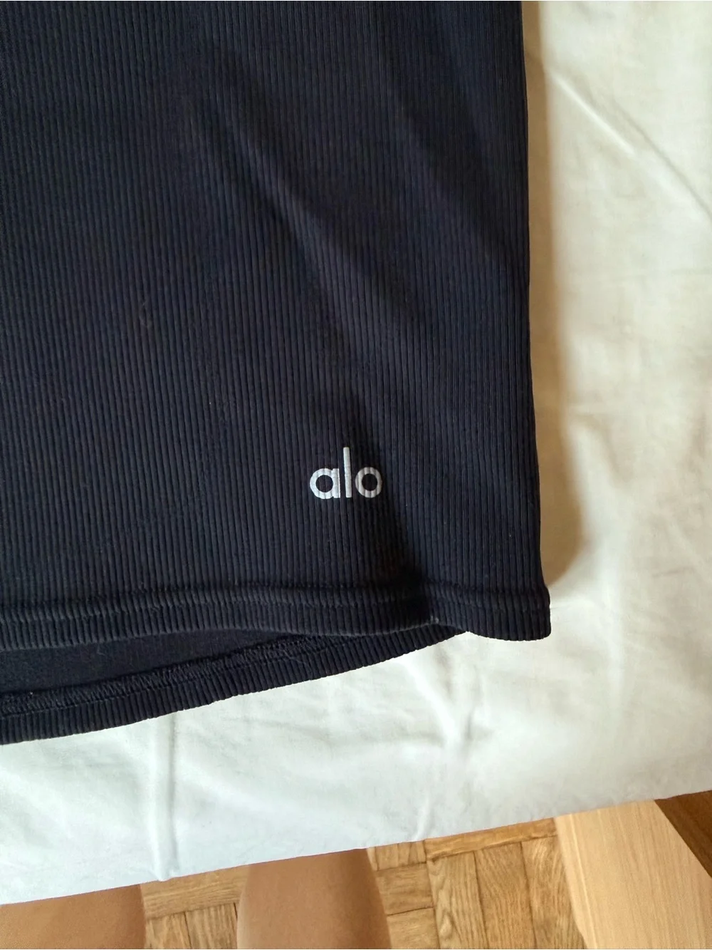 ALO Yoga Black Ribbed Tank dress